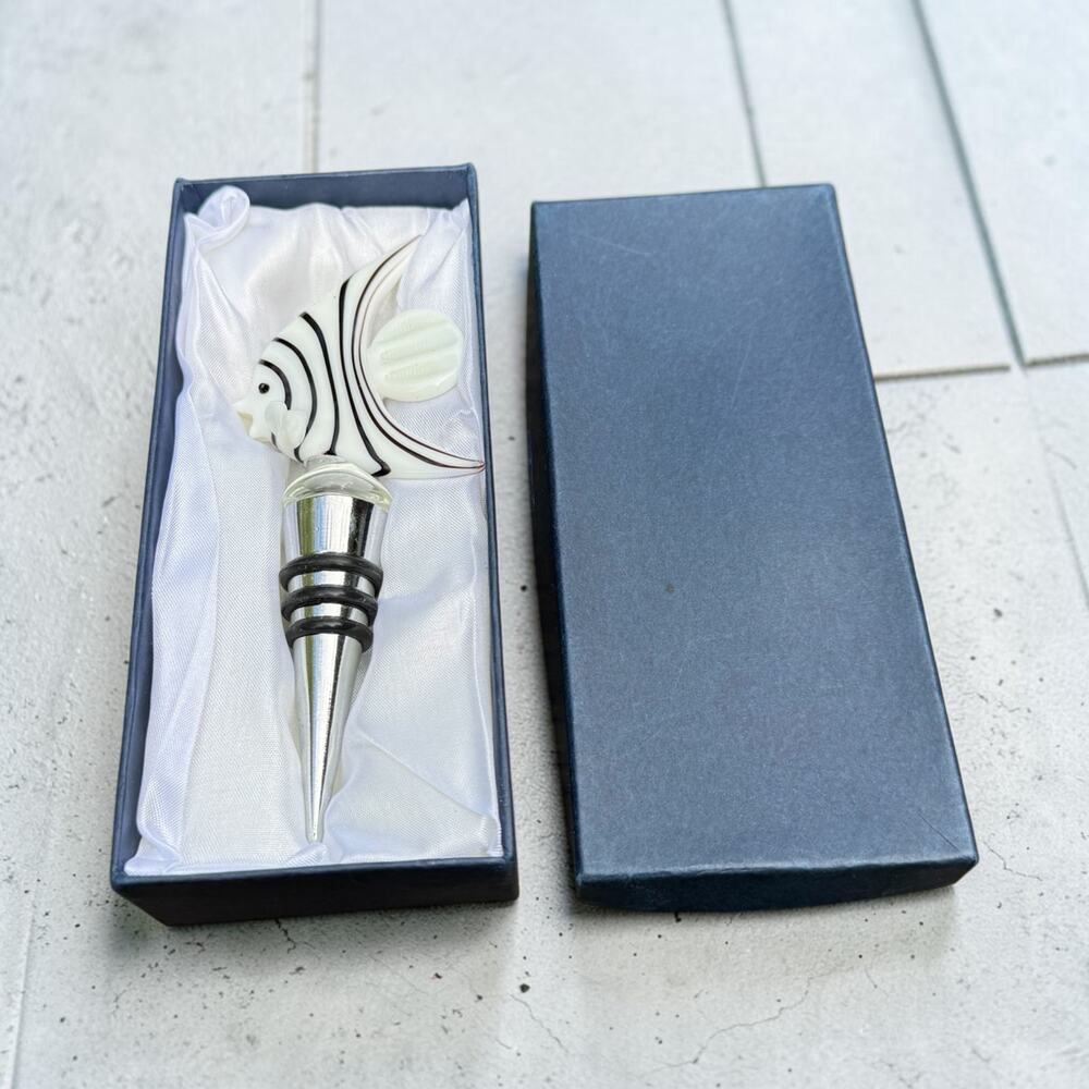 Glass Fish Wine Stopper by Hudson News